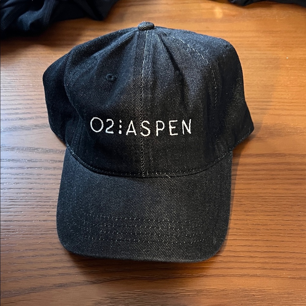 O2 Aspen Black Denim Adjustable Baseball Hat